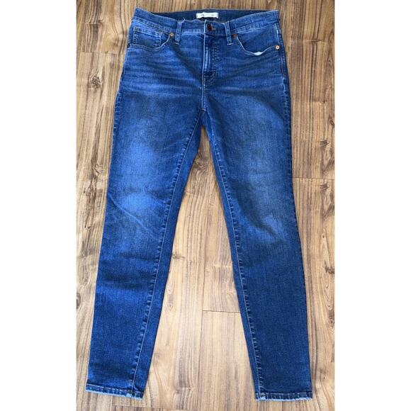 Madewell Denim - Madewell Jeans Womens Size 29 Blue Denim 9" High-Rise‎ Skinny Whiskered